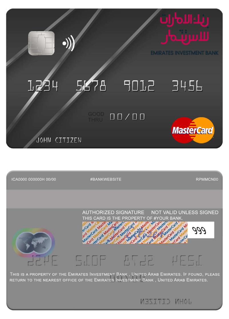 United Arab Emirates Emirates Investment Bank mastercard